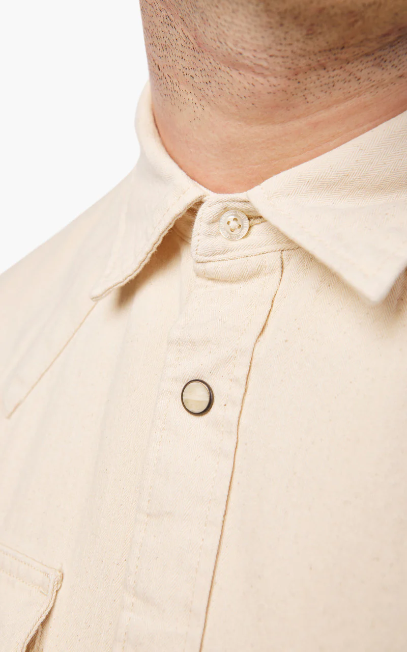 Lee Regular Western Shirt Ecru - Image 7