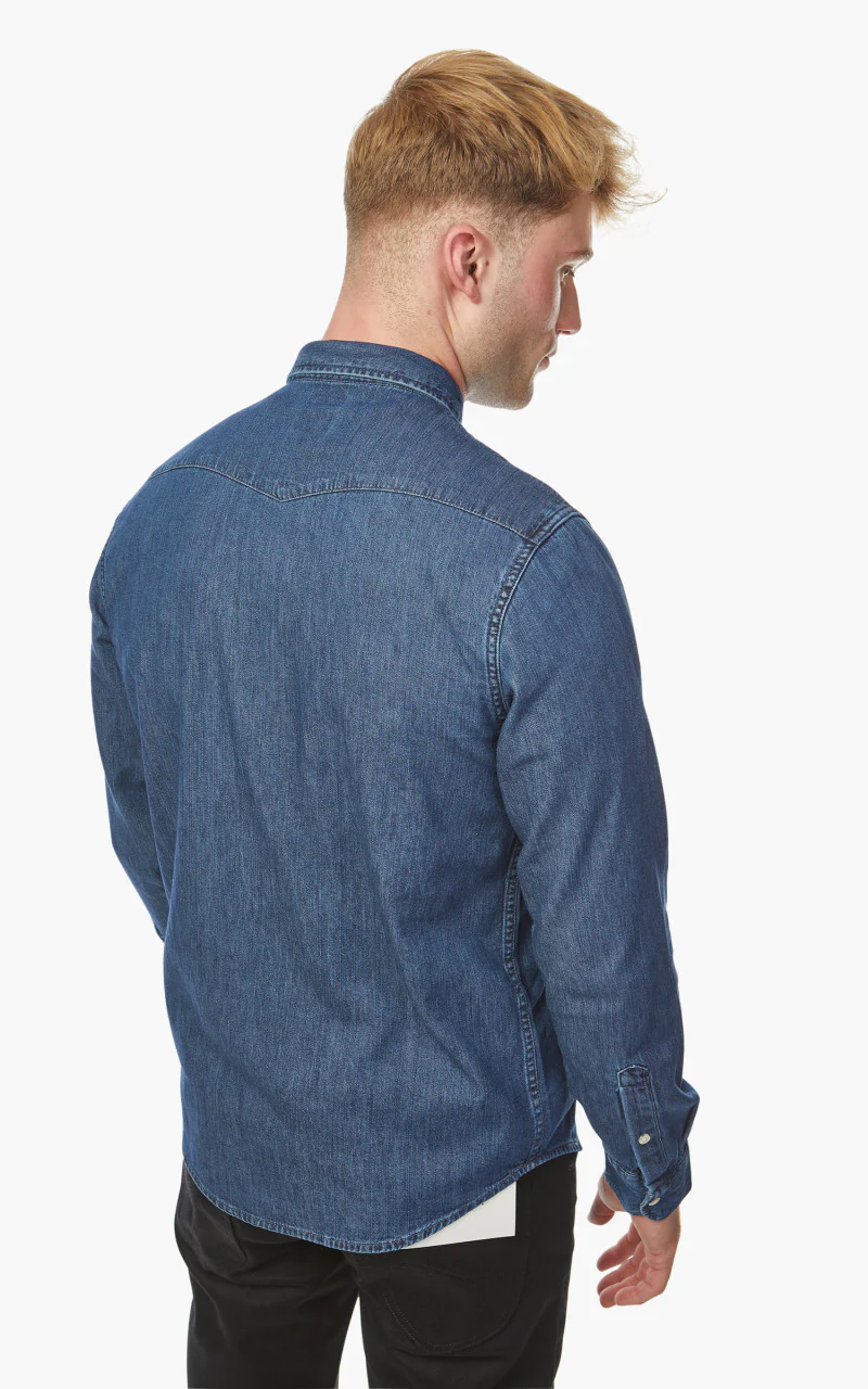 Lee Regular Western Shirt Mid Stone Wash - Image 5