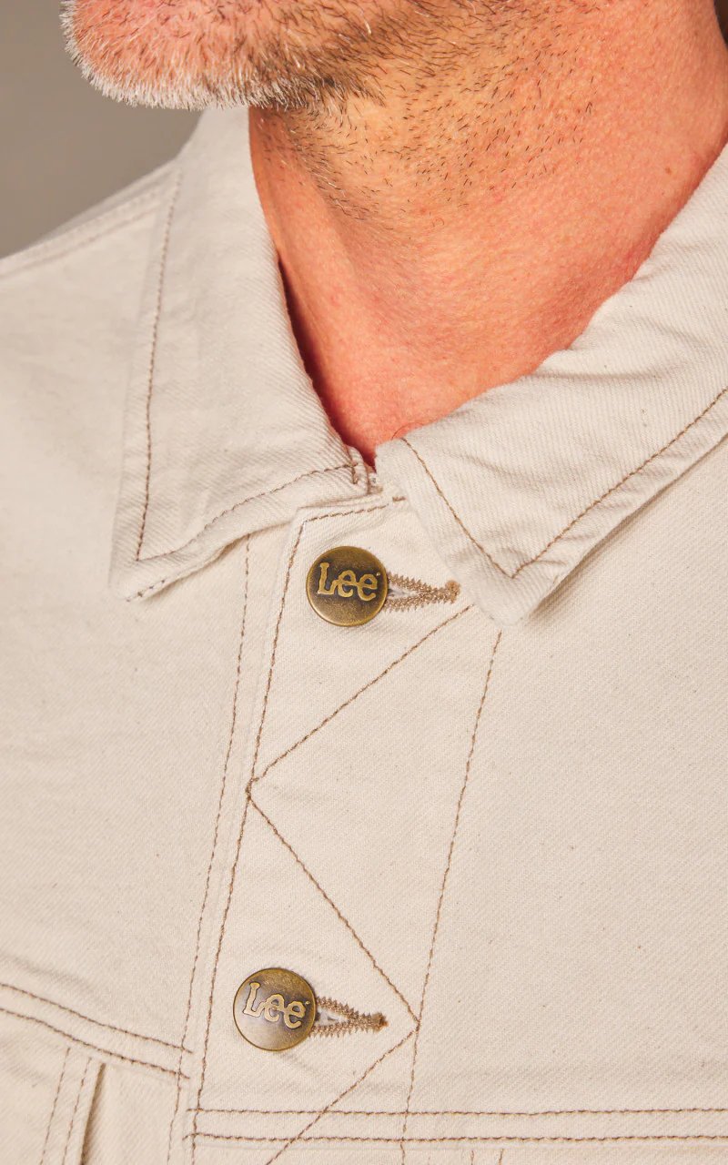 Lee Relaxed Rider Jacket Off White - Image 5