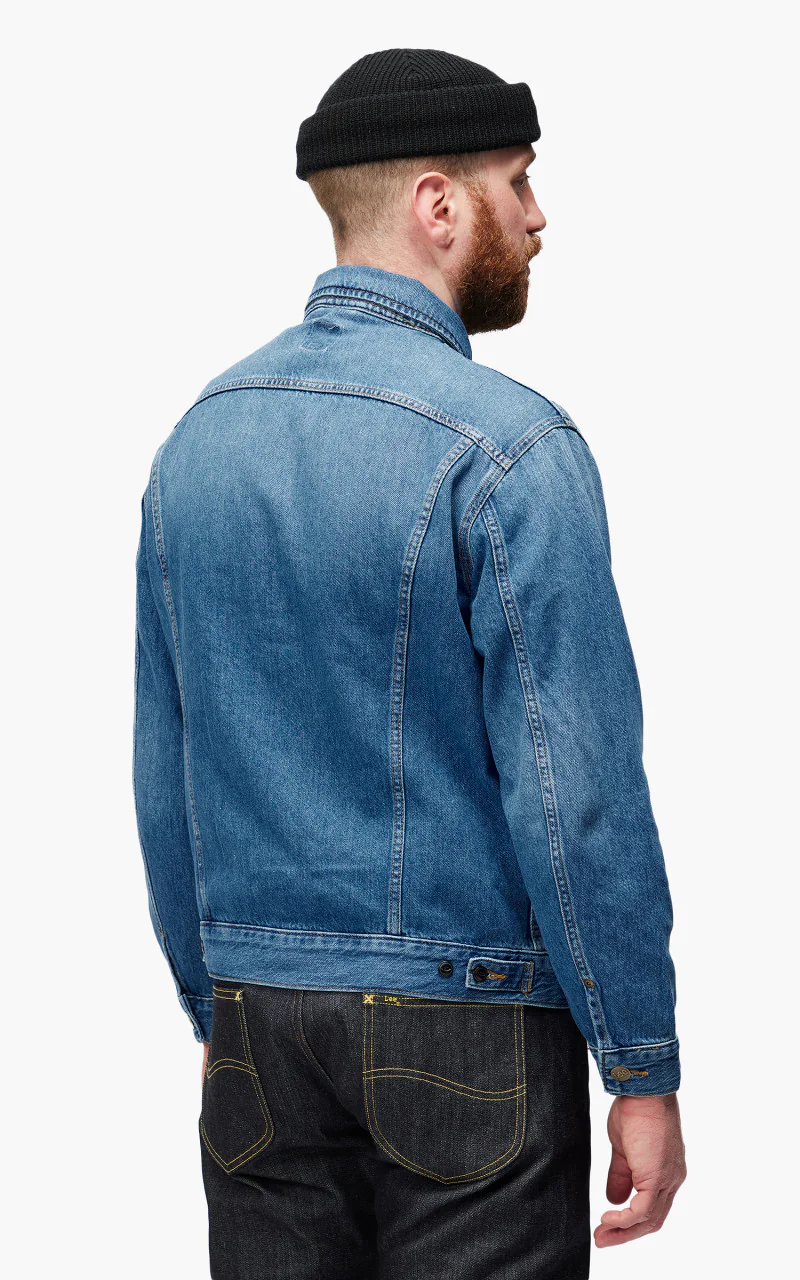 Lee Rider Jacket Blue Bird Mid Worn - Image 9