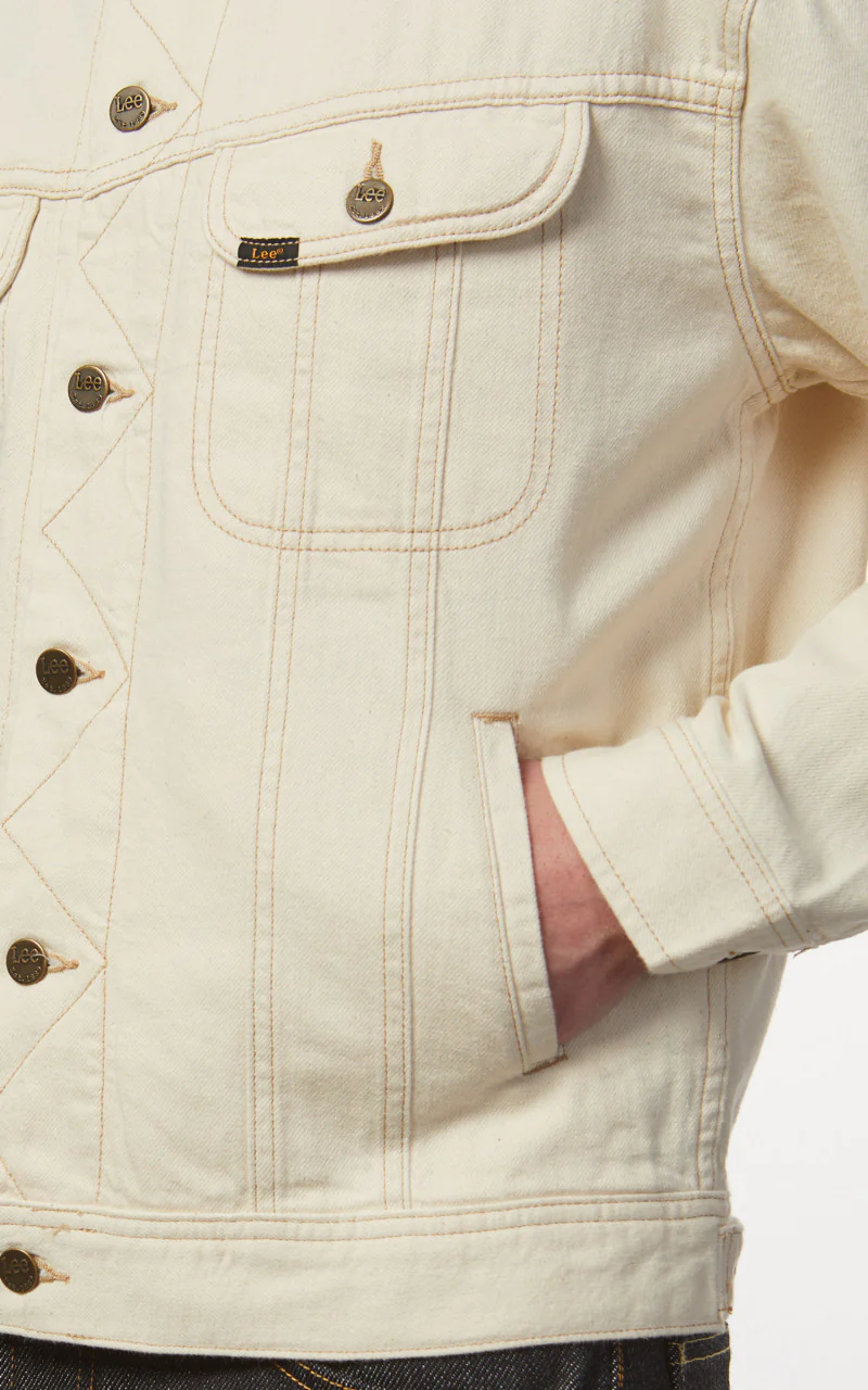Lee Rider Jacket Ecru - Image 8