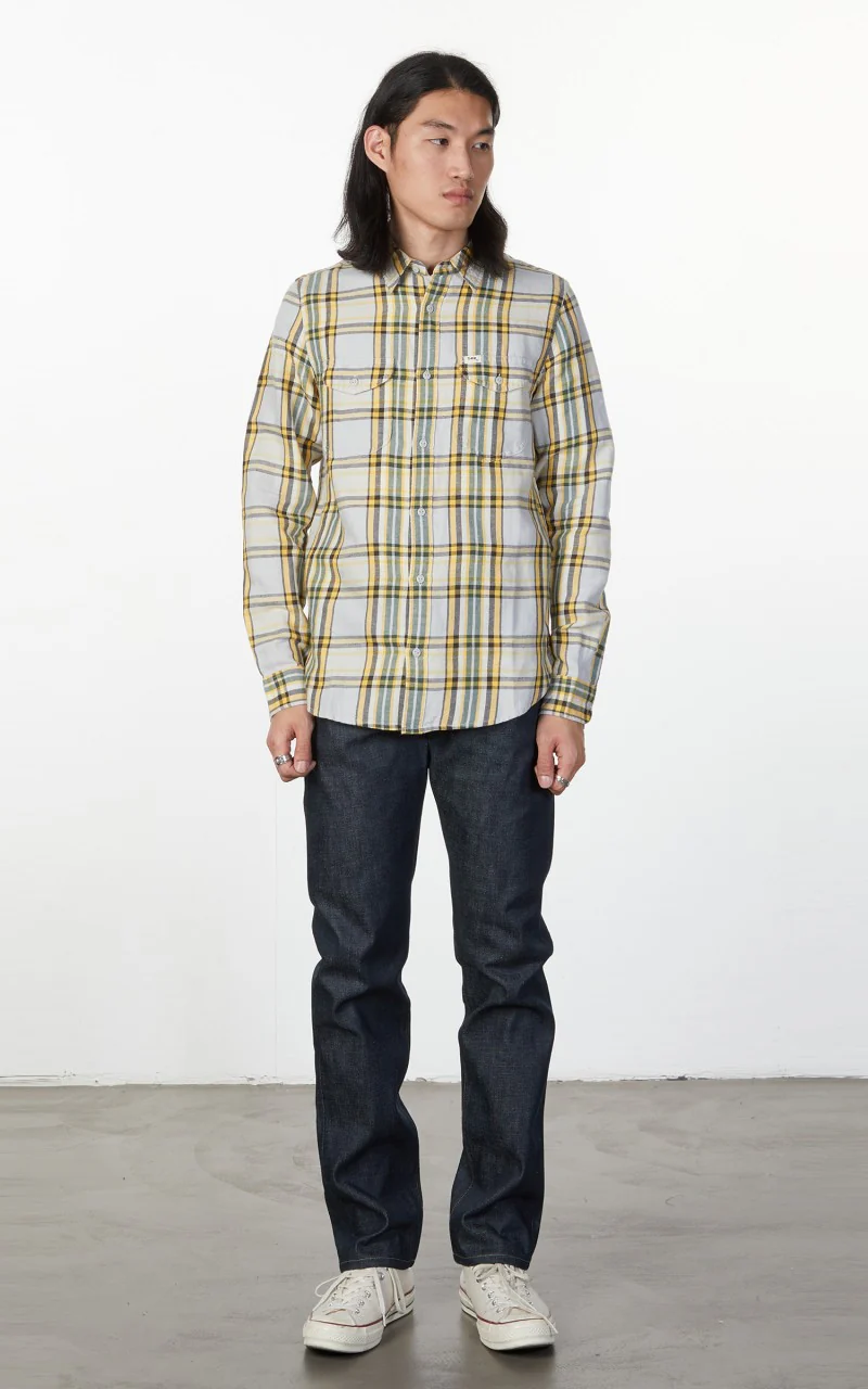 Lee Service Shirt Grey Violet Checked - Image 3