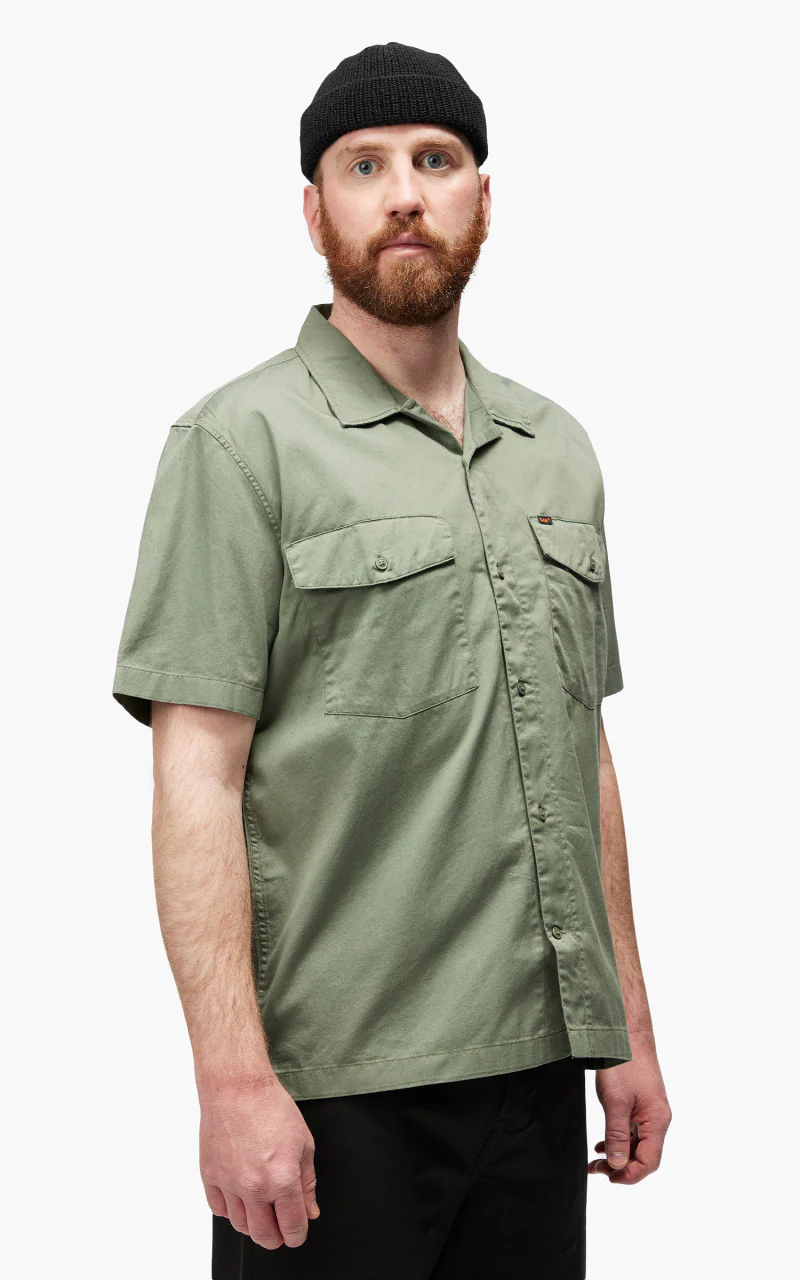 Lee Short Sleeve Chetopa Shirt Fort Green - Image 5