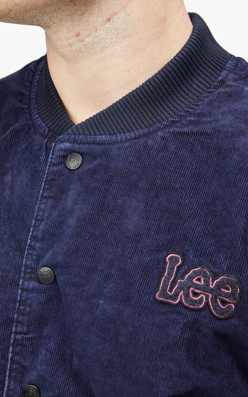 Lee Varsity Jacket Corduroy Dark Indigo - Image 7