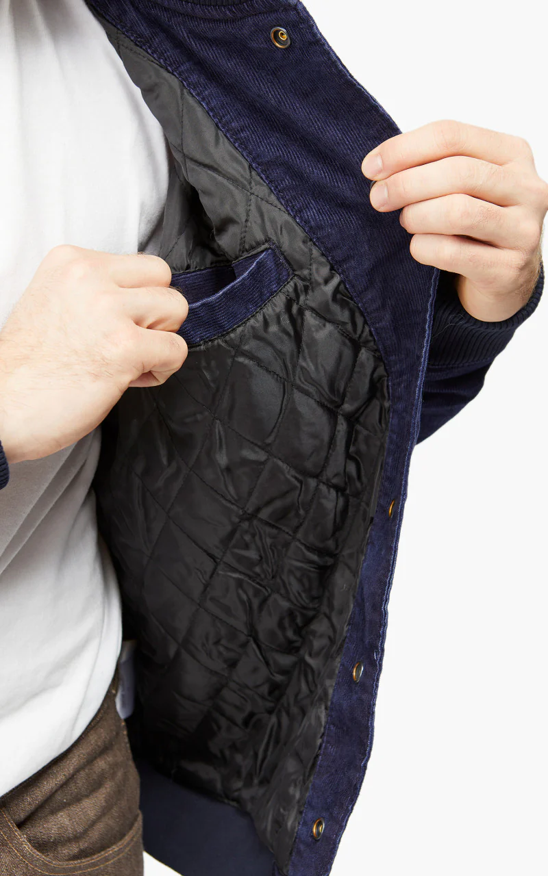 Lee Varsity Jacket Corduroy Dark Indigo - Image 8