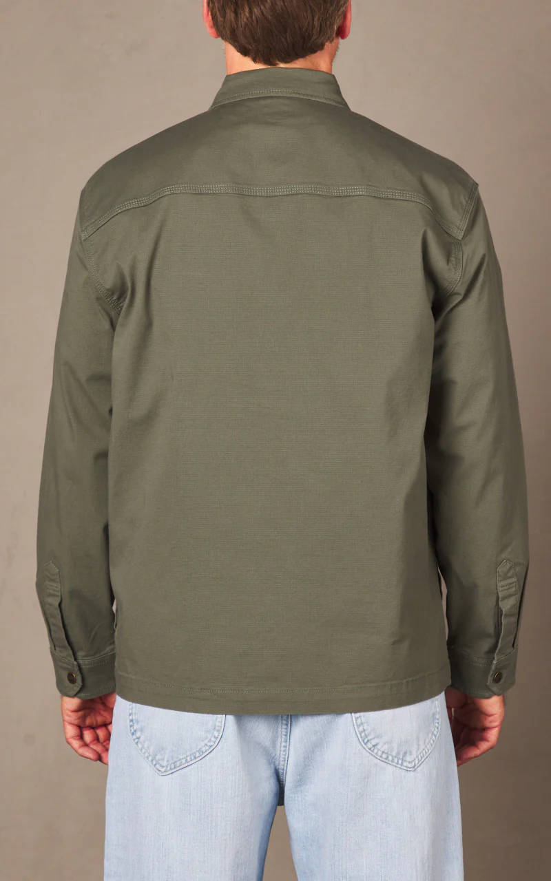 Lee Worker Overshirt Olive Grove - Image 6
