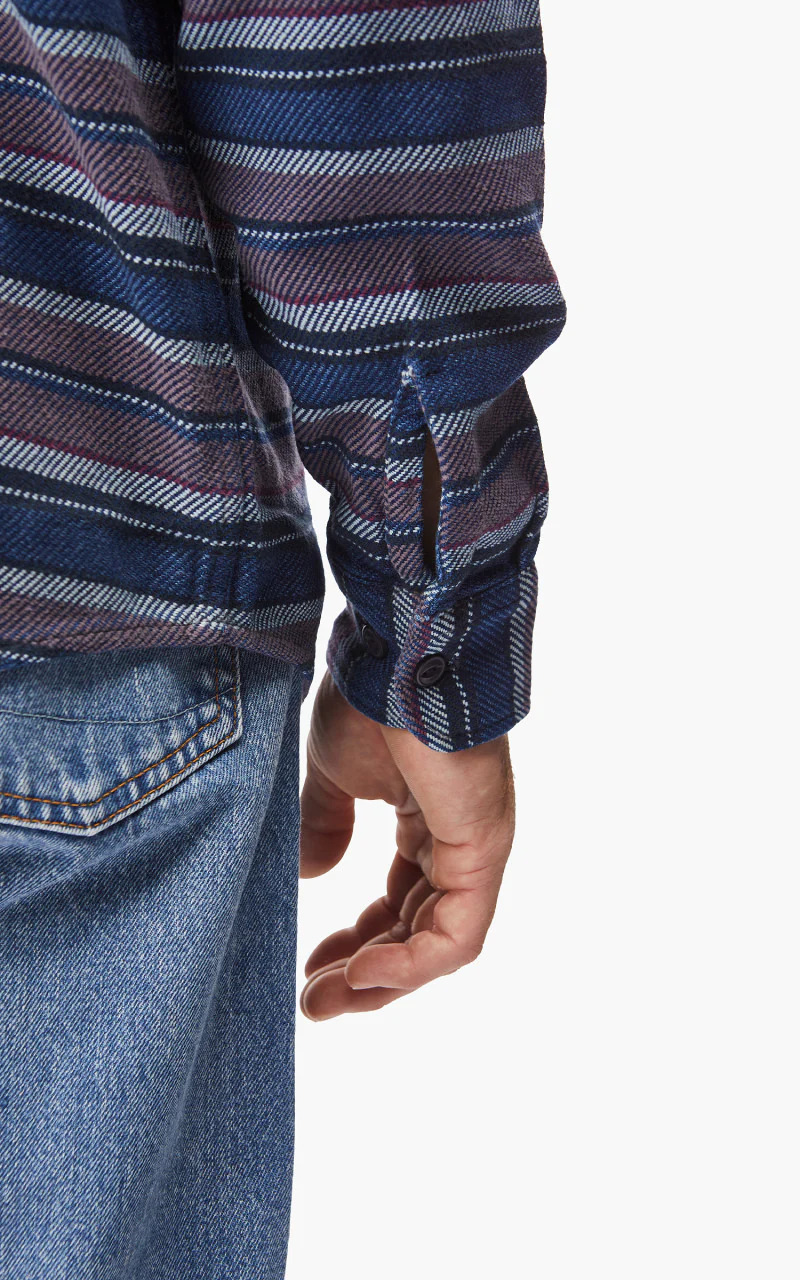 Lee Worker Shirt Indigo - Image 6