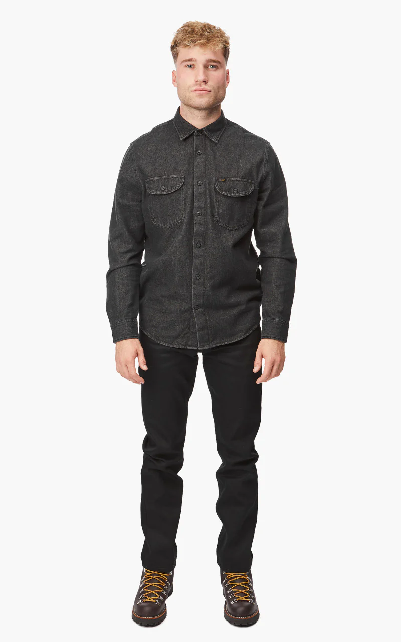 Lee Worker Shirt Union-Black - Image 2