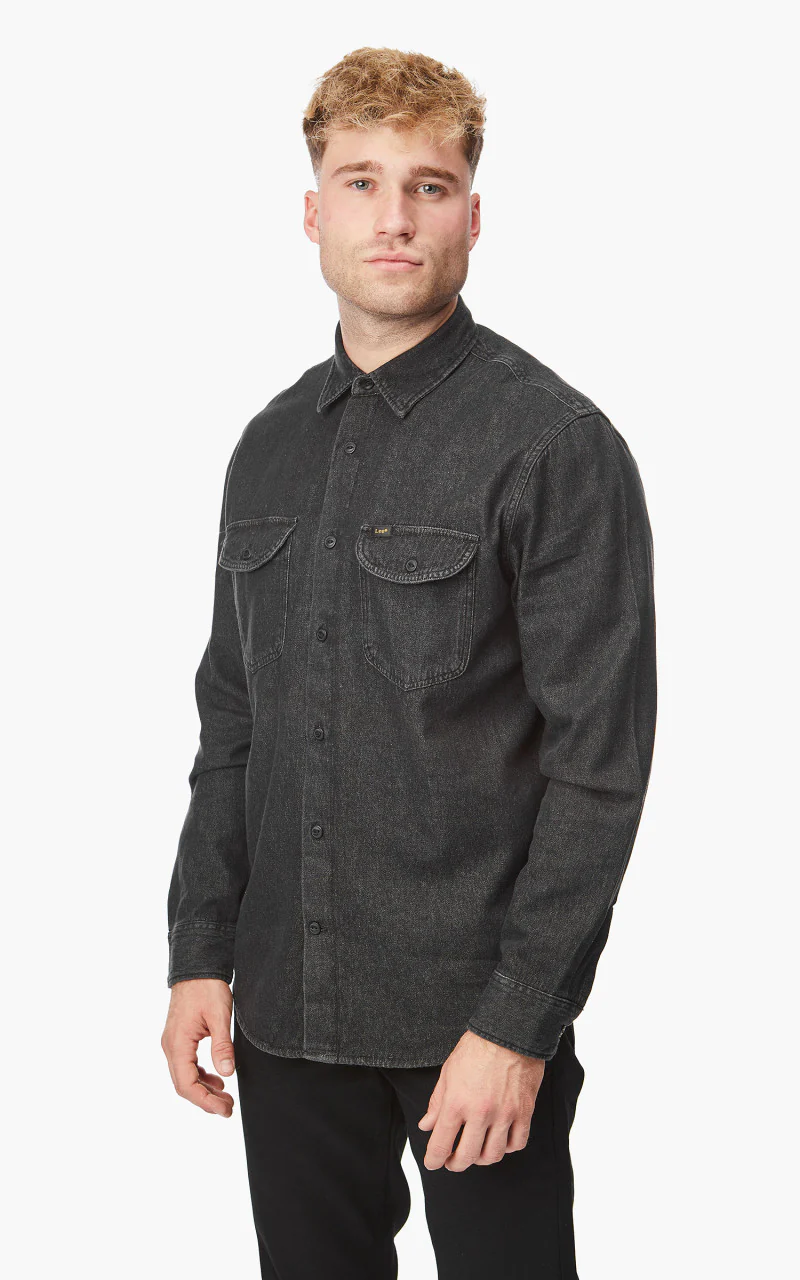 Lee Worker Shirt Union-Black - Image 3