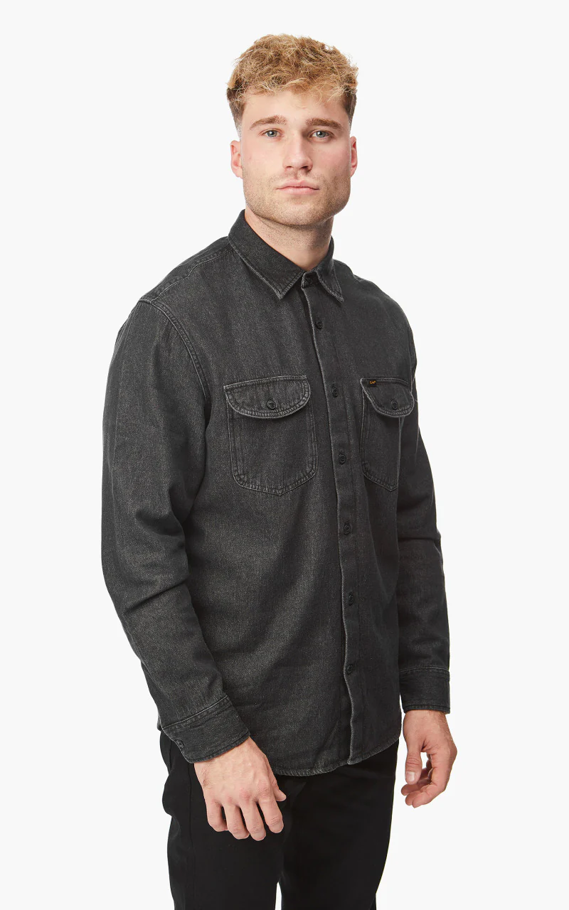 Lee Worker Shirt Union-Black - Image 4