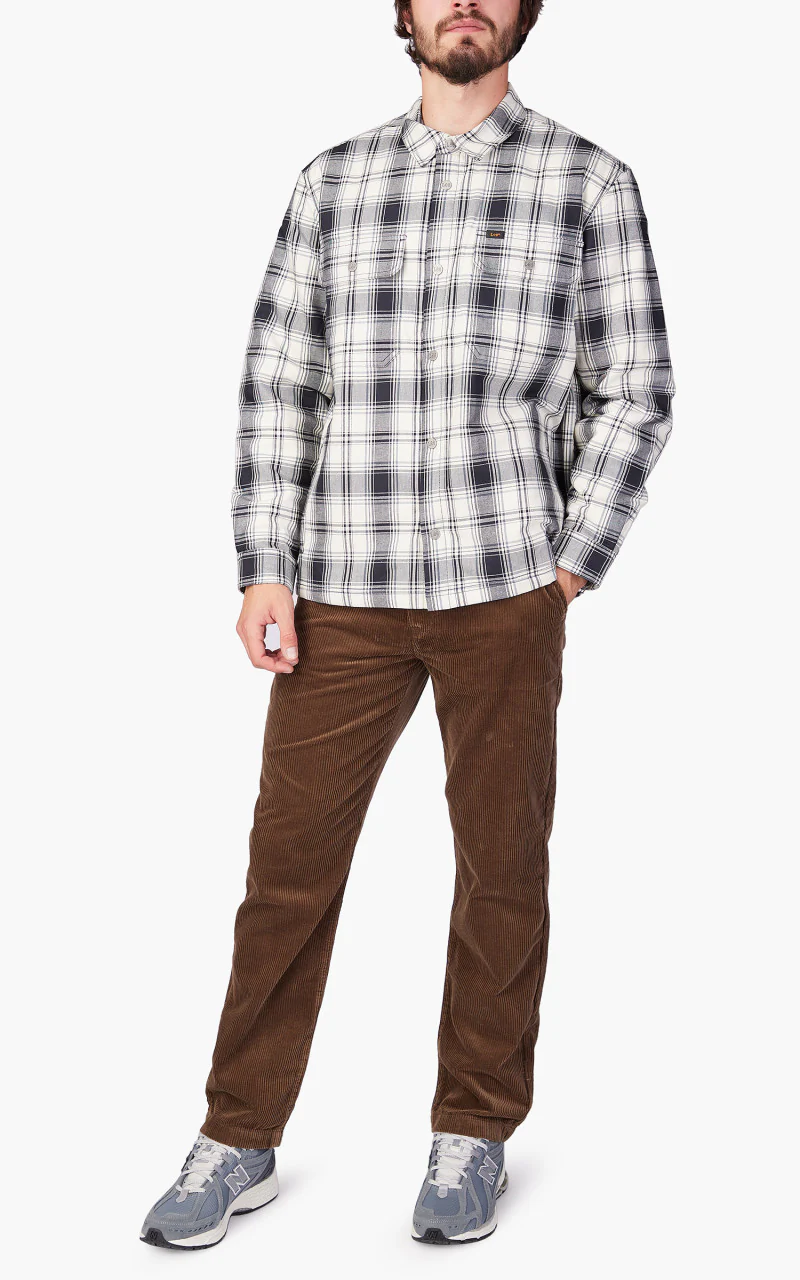 Lee Workwear Overshirt Ecru - Image 2