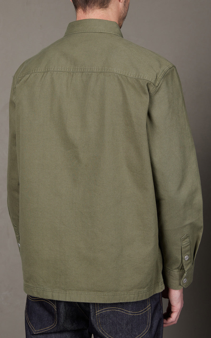 Lee Workwear Overshirt Olive Green - Image 6
