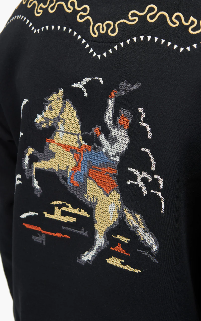 Lee x The Brooklyn Circus LS Fleece Crew Black - Image 7