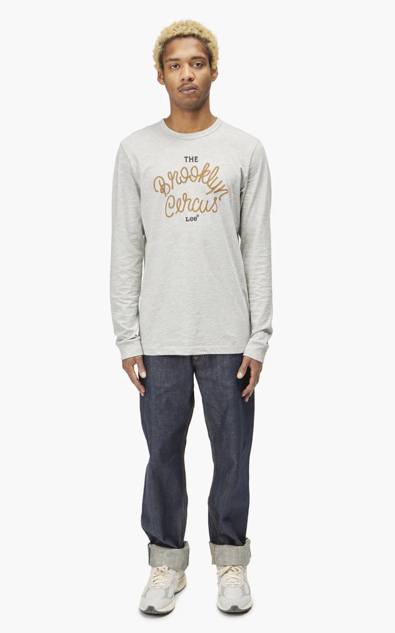 Lee x The Brooklyn Circus LS Jersey Tee Grey Mele - Image 2