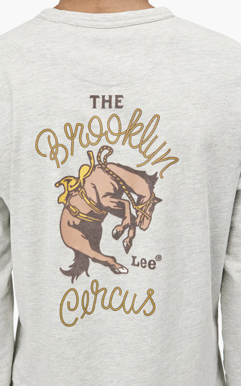 Lee x The Brooklyn Circus LS Jersey Tee Grey Mele - Image 7