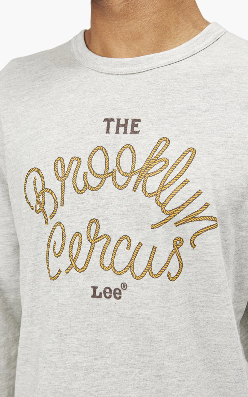 Lee x The Brooklyn Circus LS Jersey Tee Grey Mele - Image 8