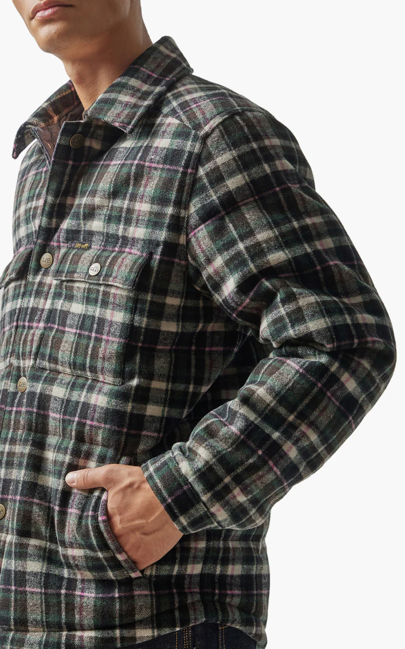 Lee x The Brooklyn Circus Overshirt White Smoke - Image 3