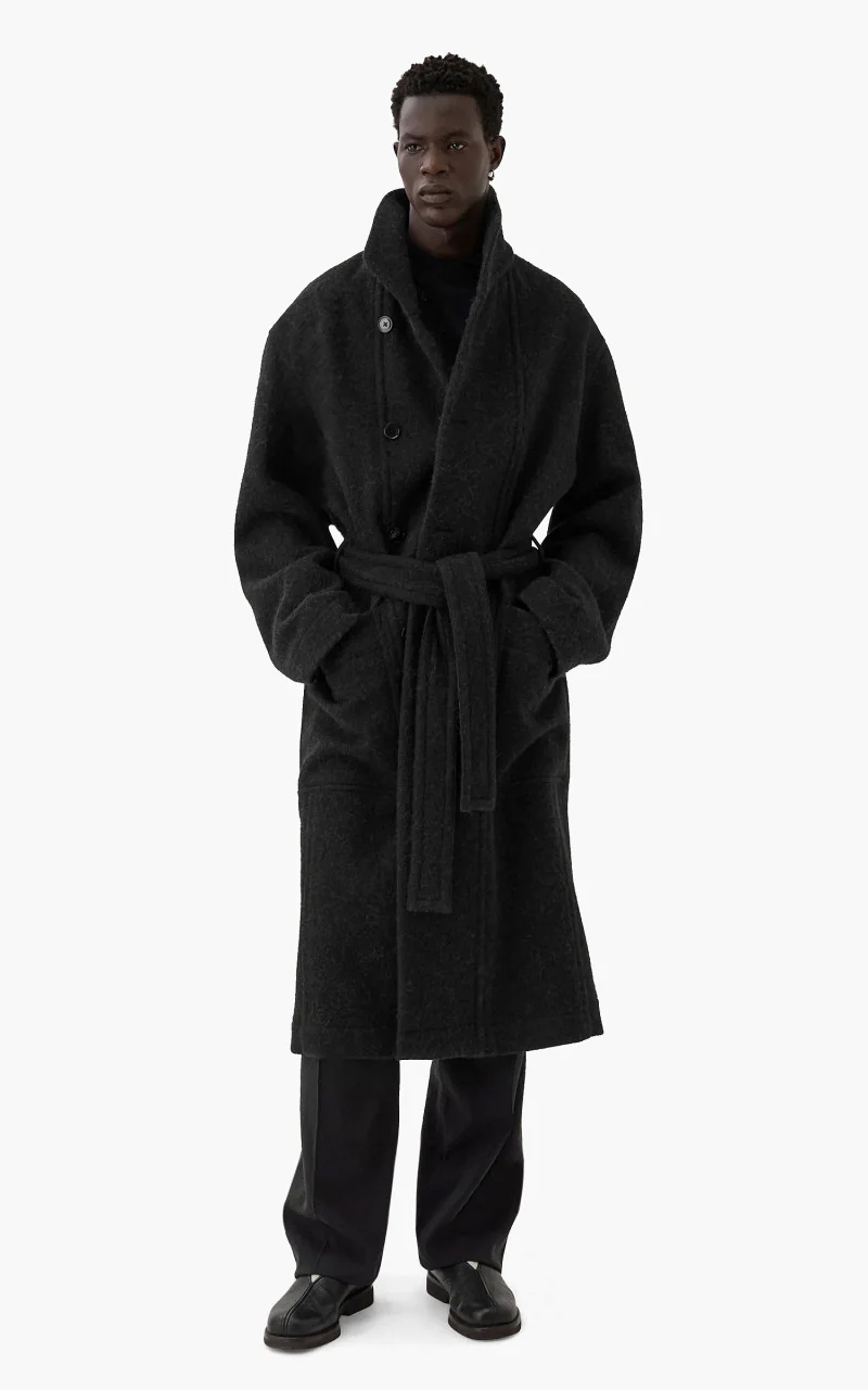 Lemaire Bathrobe Coat Black - Image 3