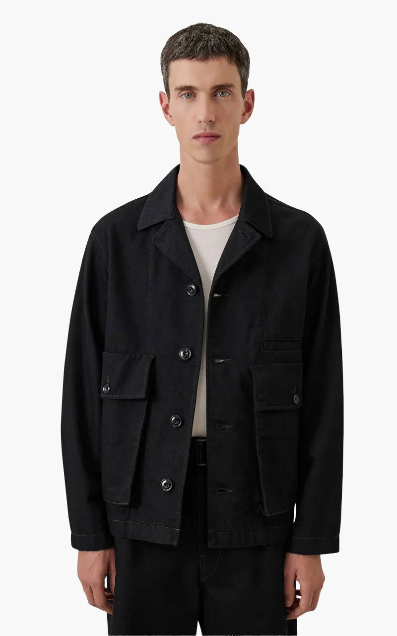 Lemaire Boxy Jacket Denim Black - Image 2