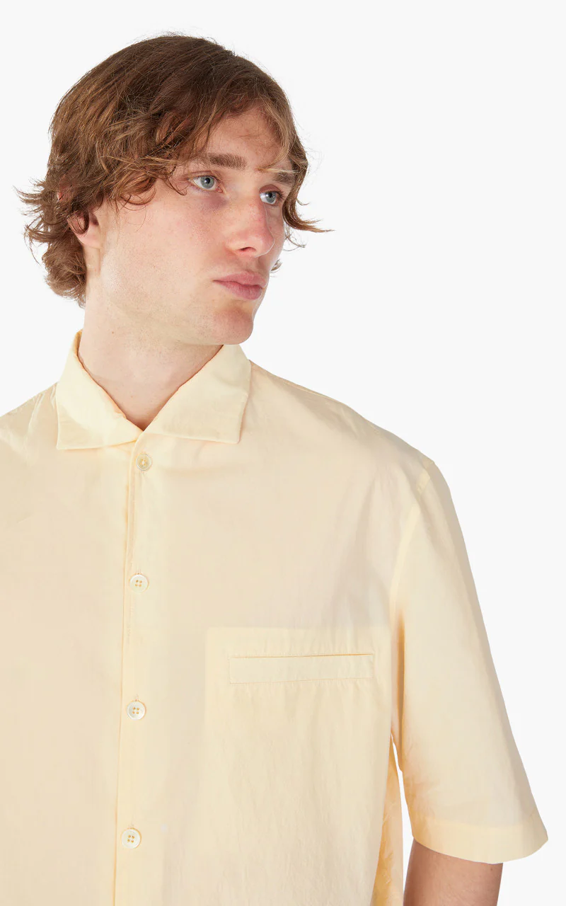 Lemaire Camp Collar Shirt Ecru - Image 5