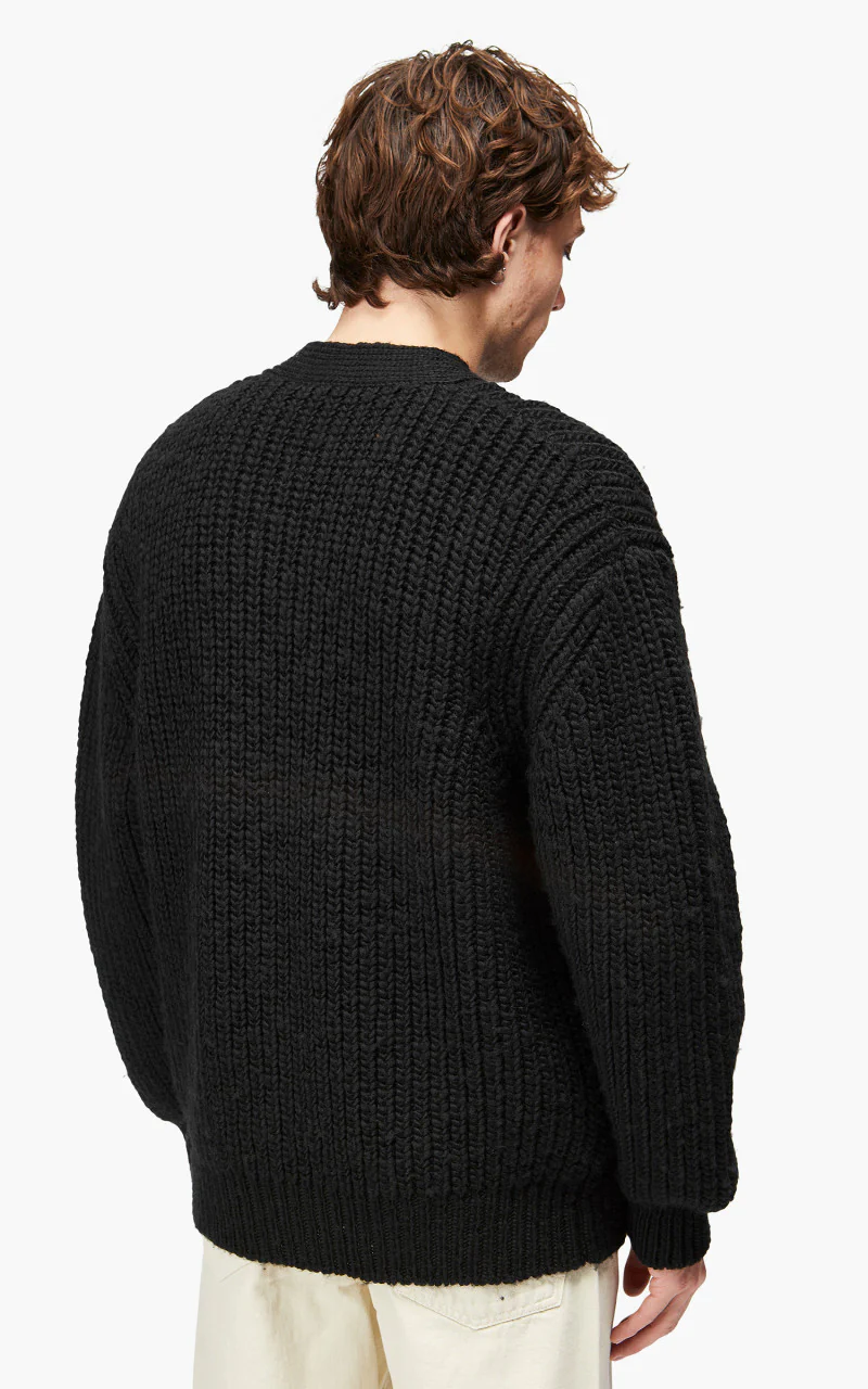 Lemaire Chunky Cardigan Wool Black - Image 5