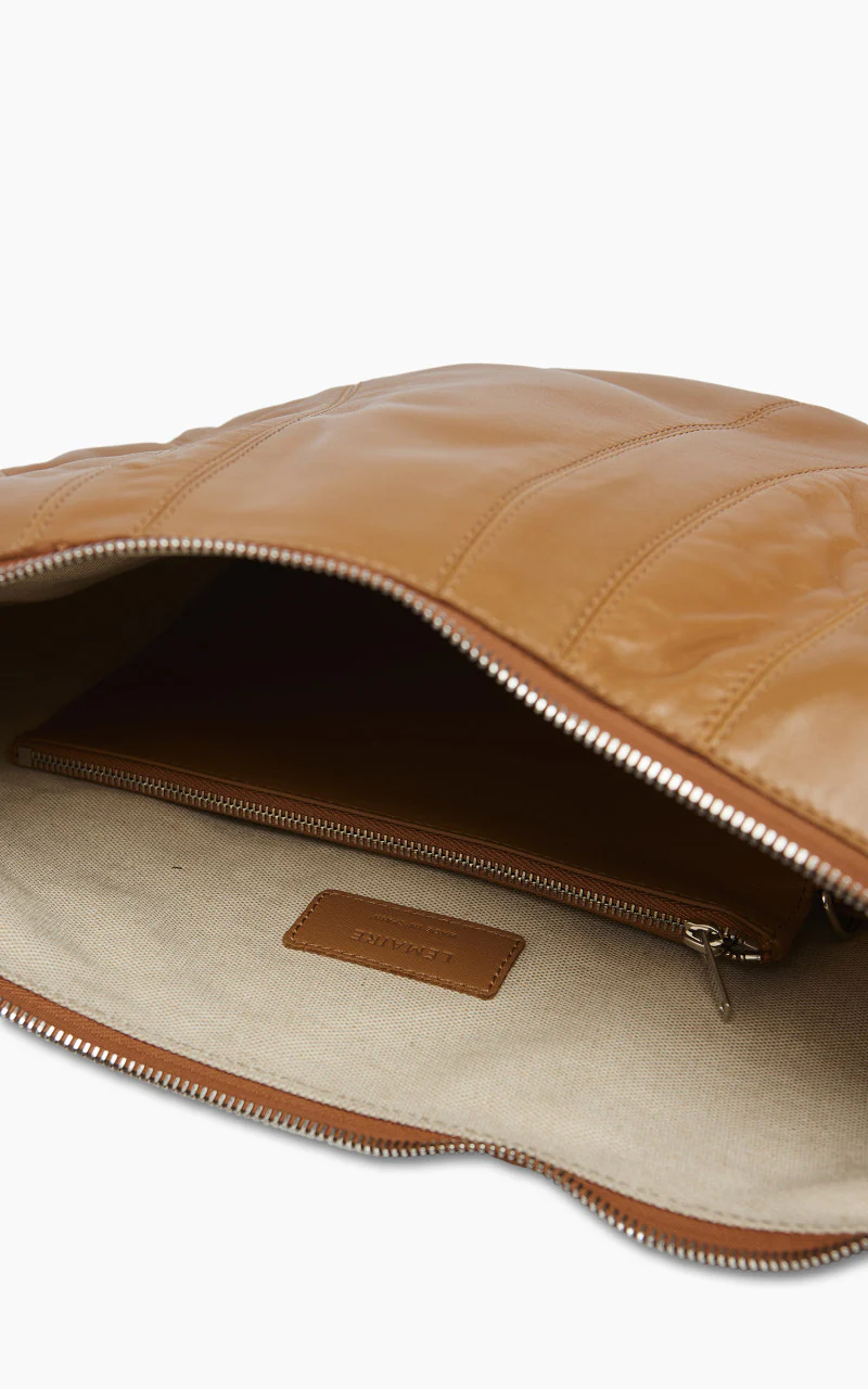 Lemaire Large Croissant Bag Nappa Leather Sugar Brown - Image 2