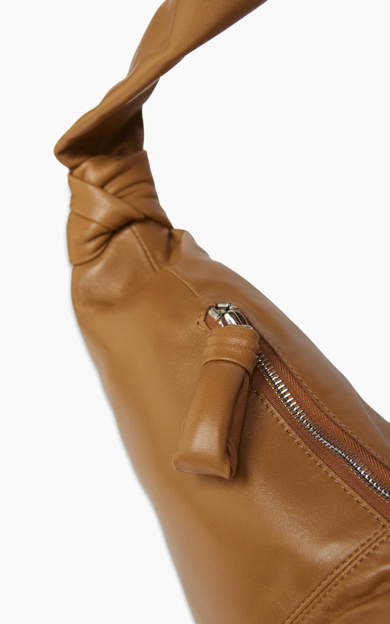 Lemaire Large Croissant Bag Nappa Leather Sugar Brown - Image 4