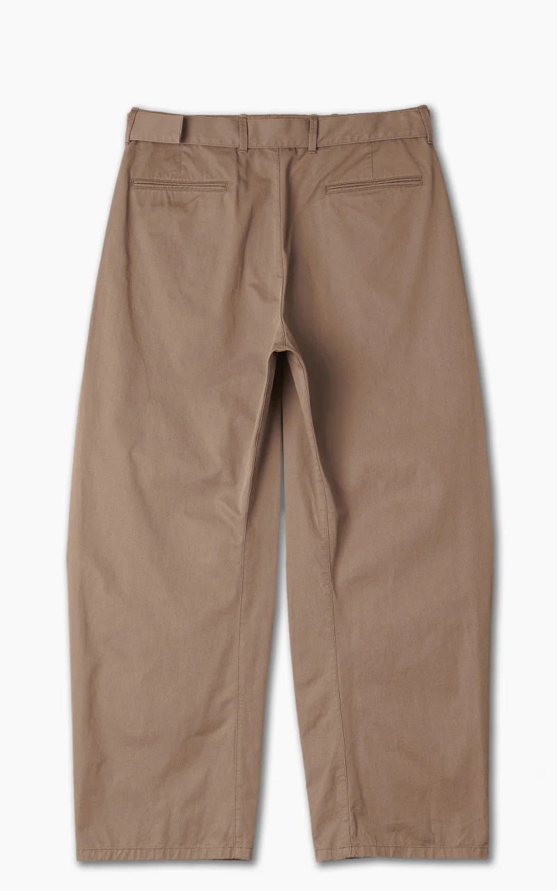 Lemaire Light Belted Twisted Pants Cub Brown - Image 3