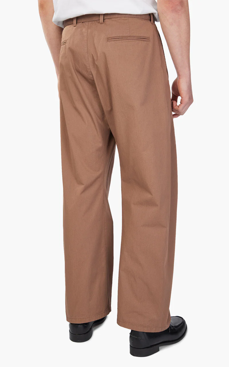 Lemaire Light Belted Twisted Pants Cub Brown - Image 6