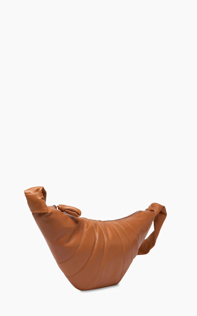 Lemaire Medium Croissant Bag Nappa Leather Sugar Brown - Image 3