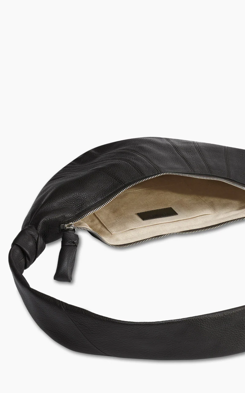 Lemaire Medium Croissant Bag Soft Grained Leather Dark Chocolate - Image 2