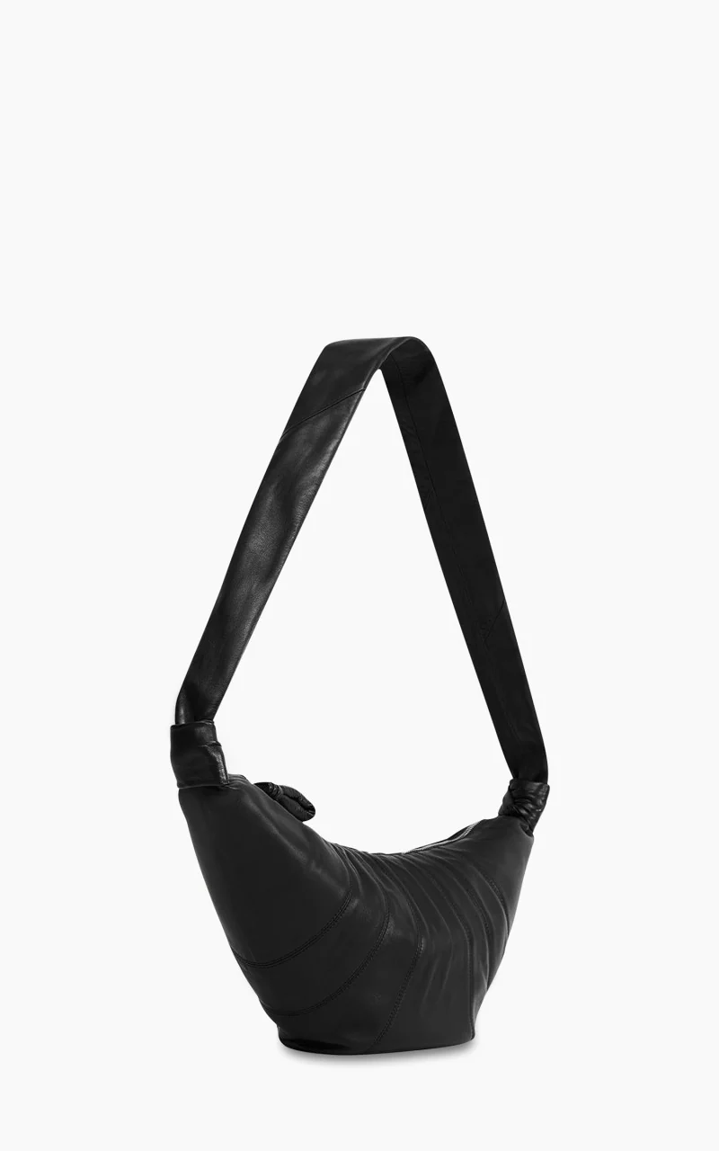 Lemaire Medium Croissant Bag Soft Nappa Leather Black - Image 3