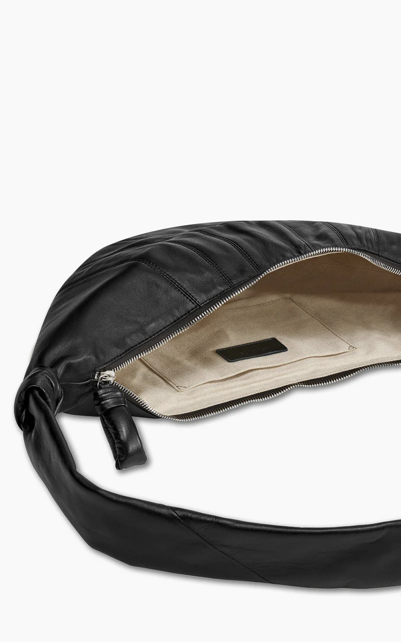Lemaire Medium Croissant Bag Soft Nappa Leather Black - Image 4
