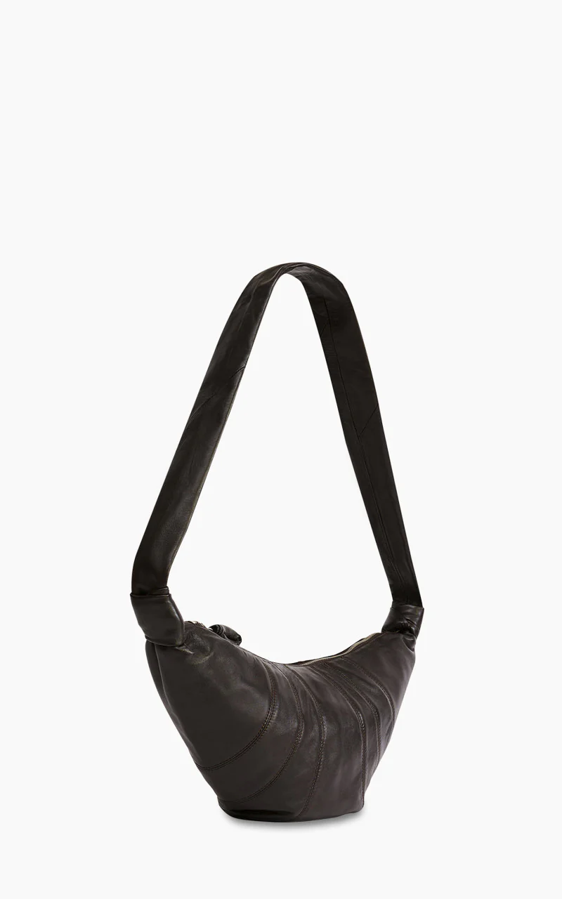 Lemaire Medium Croissant Bag Soft Nappa Leather Dark Chocolate - Image 2