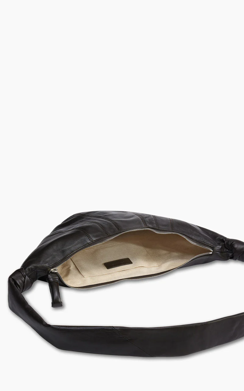 Lemaire Medium Croissant Bag Soft Nappa Leather Dark Chocolate - Image 3