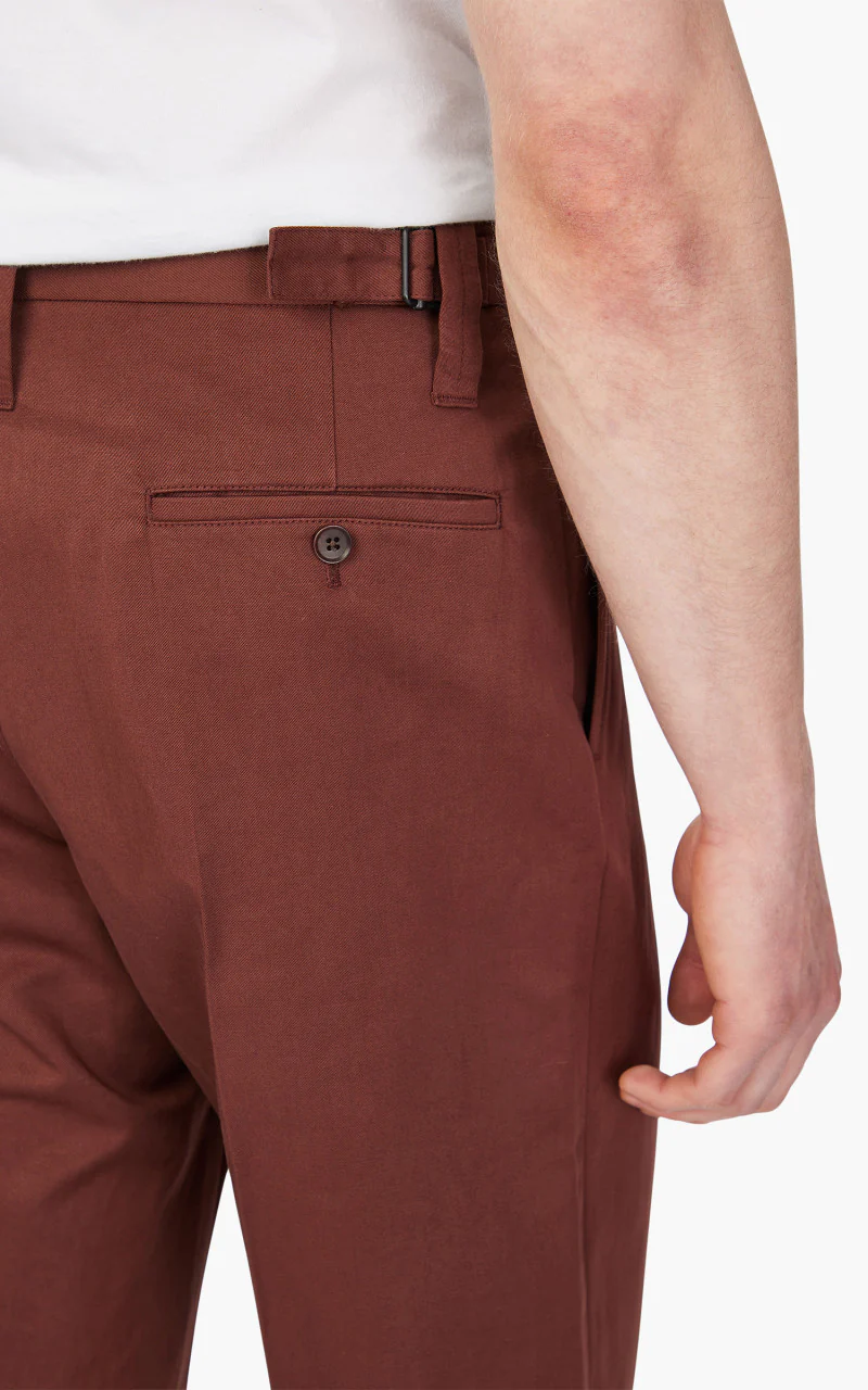 Lemaire One Pleat Pants Chocolate Fondant - Image 7