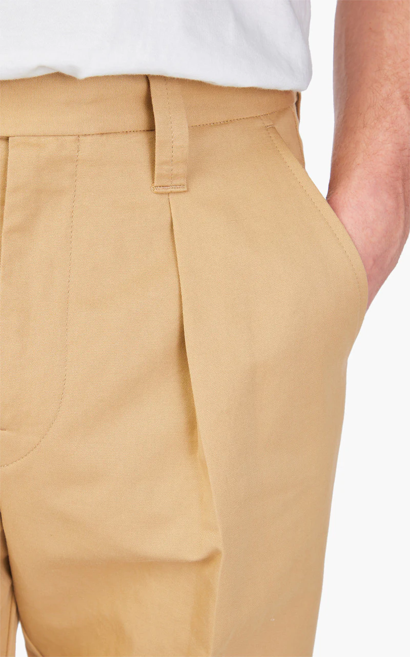 Lemaire One Pleat Pants Kraft Beige - Image 5