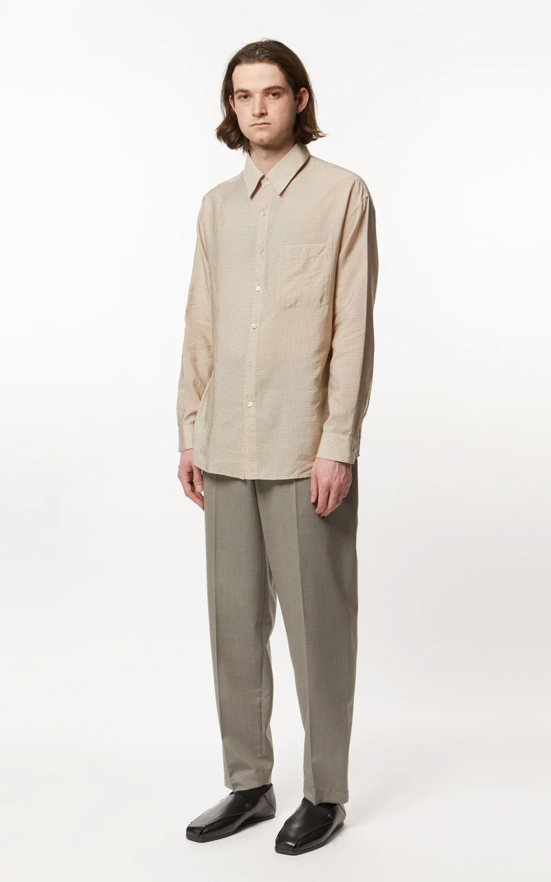 Lemaire Regular Collar L/S Shirt Nude - Image 3