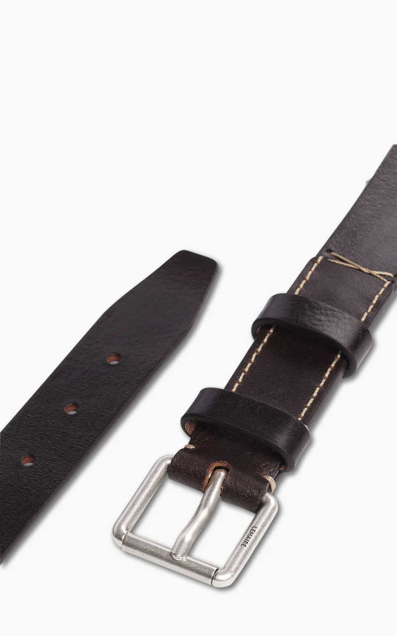 Lemaire Reversed Belt Leather 30 Dark Brown - Image 2