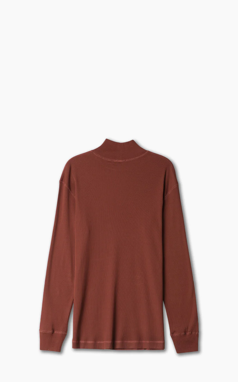 Lemaire Ribbed Turtleneck Cherry Mahogany - Image 3