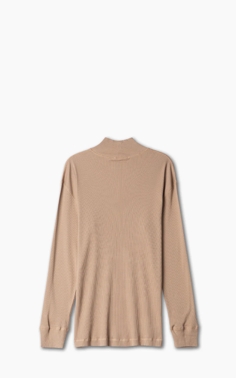 Lemaire Ribbed Turtleneck Raw Umber - Image 3