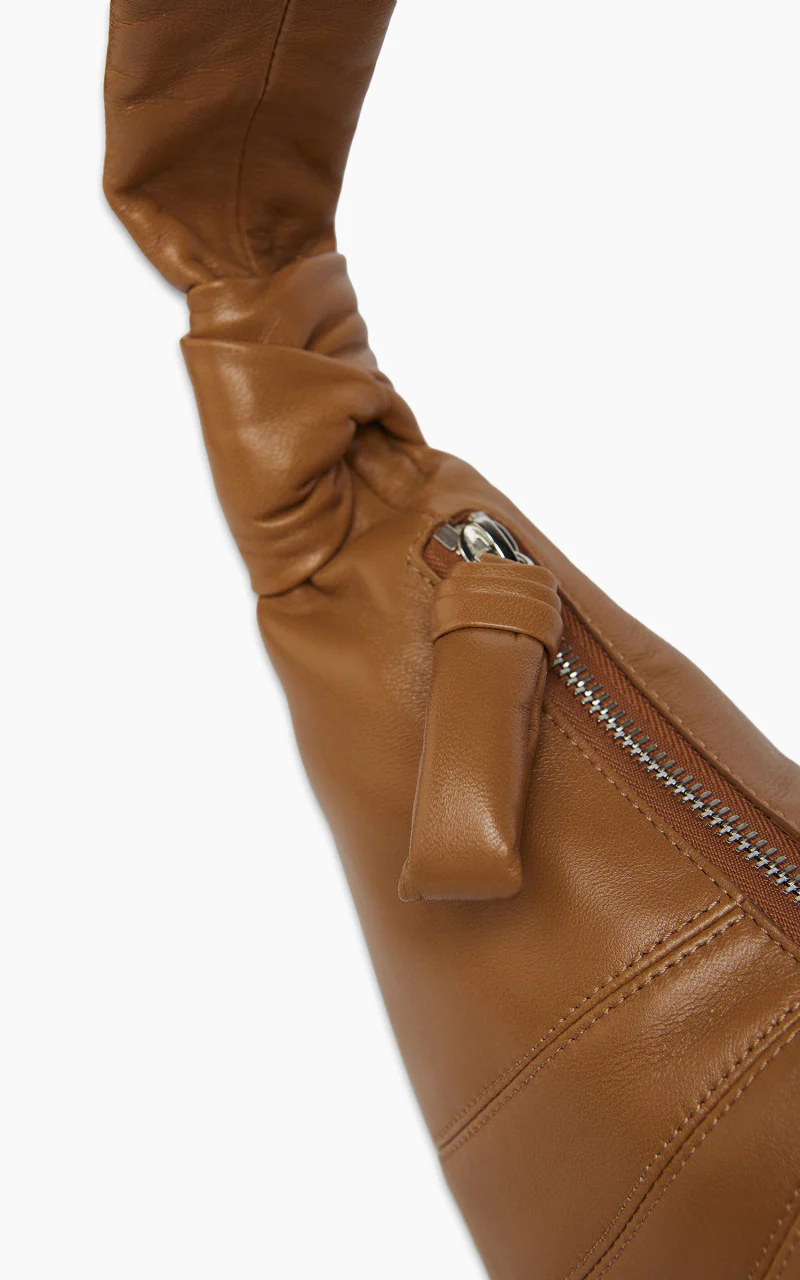 Lemaire Small Croissant Bag Nappa Leather Sugar Brown - Image 4