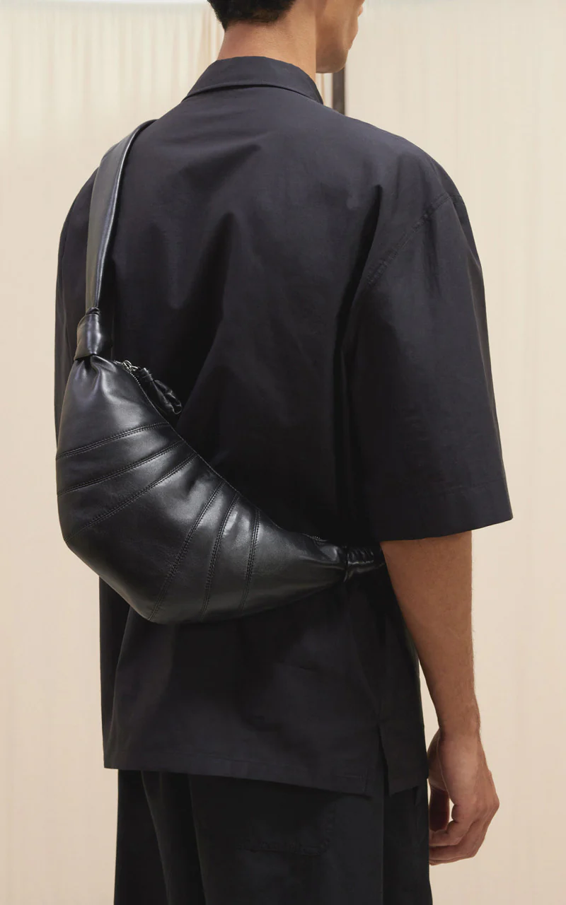 Lemaire Small Croissant Bag Soft Nappa Leather Black - Image 2