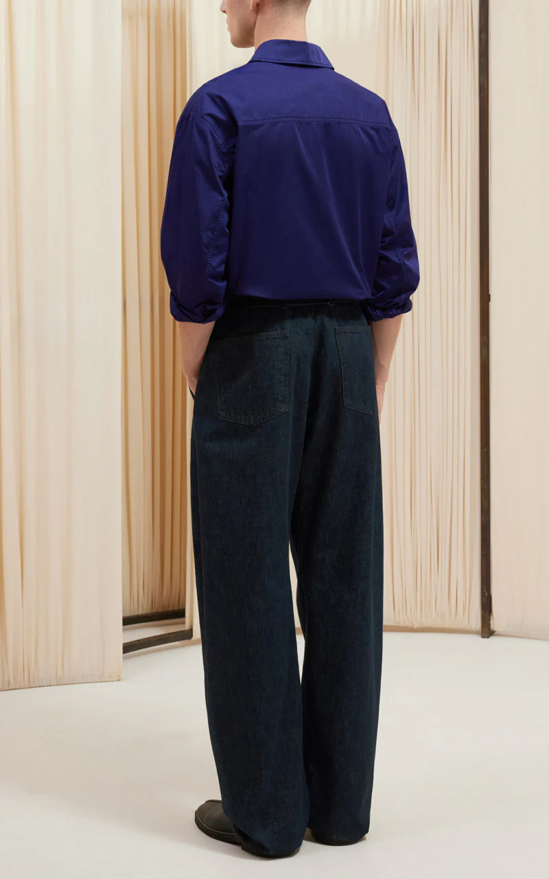 Lemaire Twisted Belted Pants Denim Indigo - Image 3