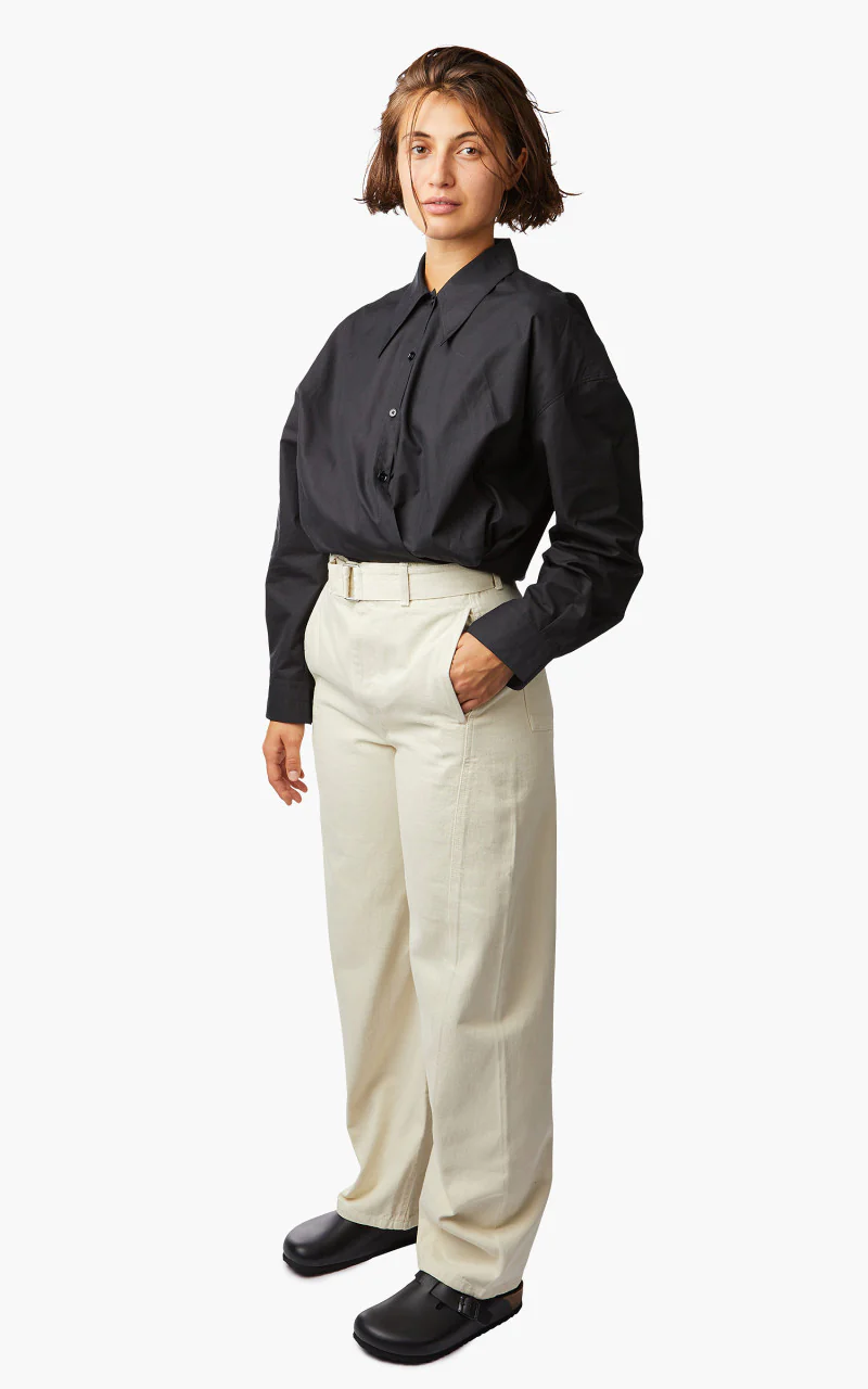 Lemaire Twisted Belted Pants Misty Ivory - Image 2