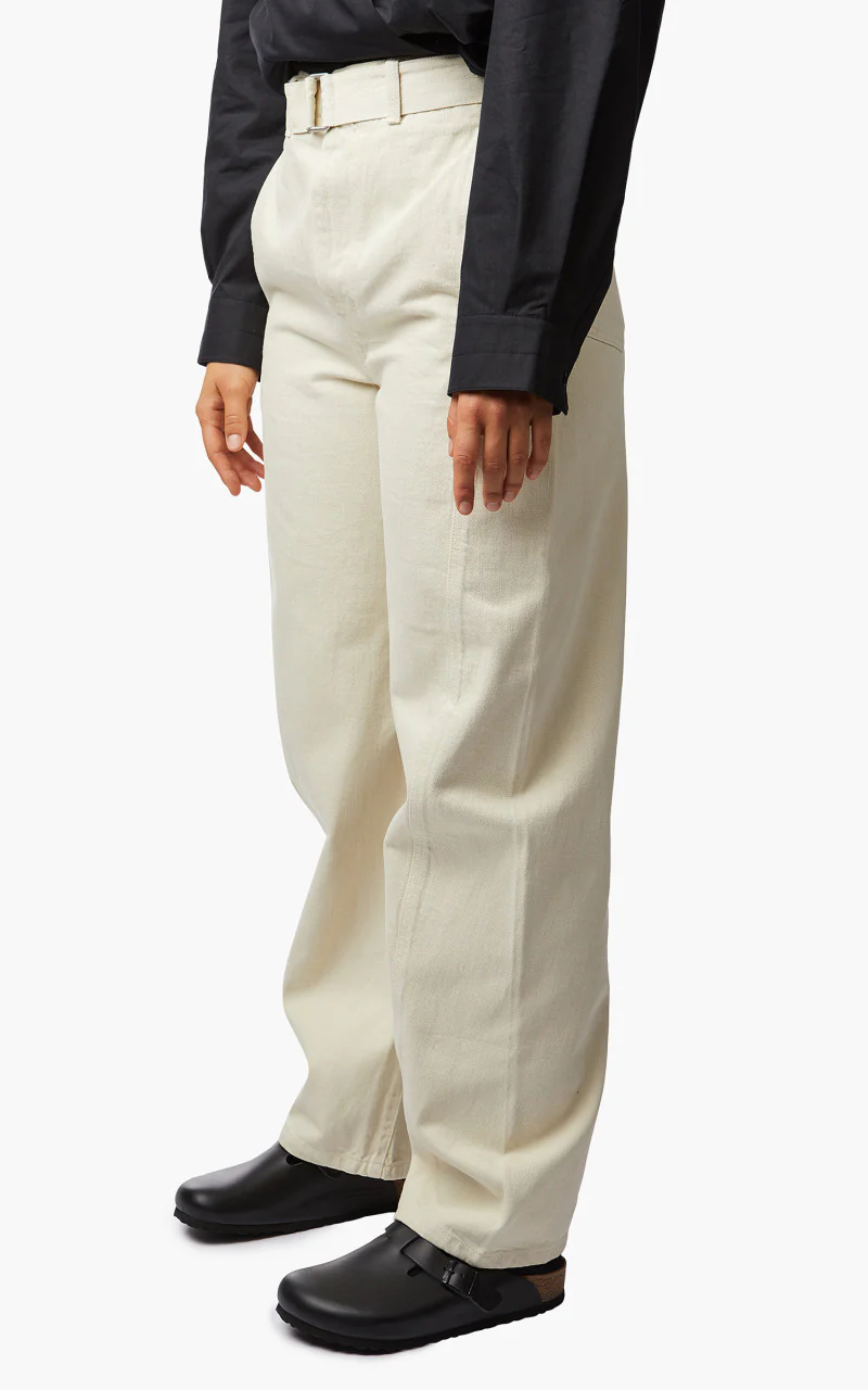 Lemaire Twisted Belted Pants Misty Ivory - Image 5