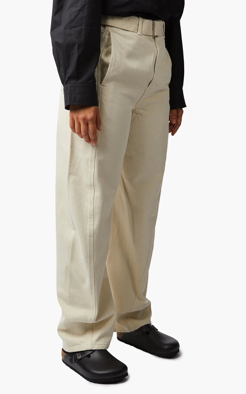 Lemaire Twisted Belted Pants Misty Ivory - Image 6