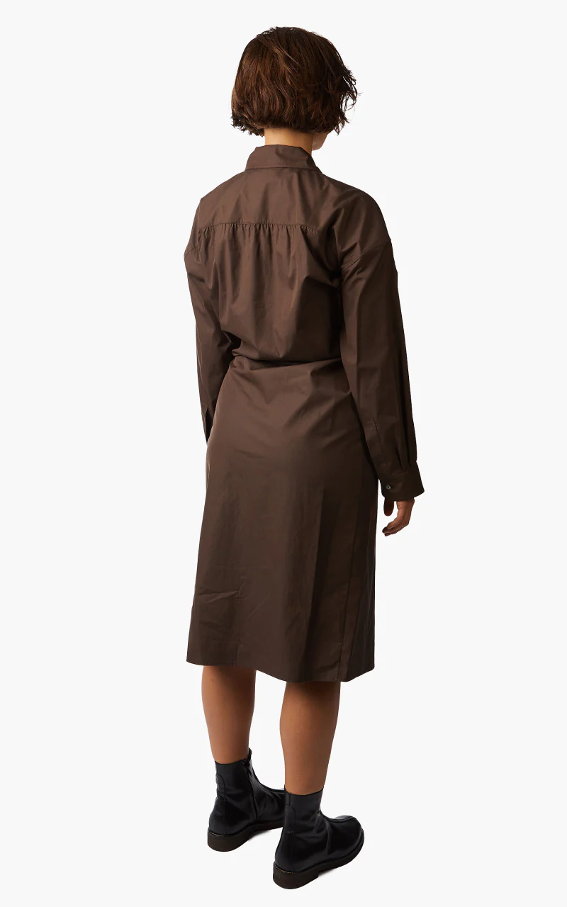 Lemaire Twisted Dress Dry Silk Cacao - Image 6