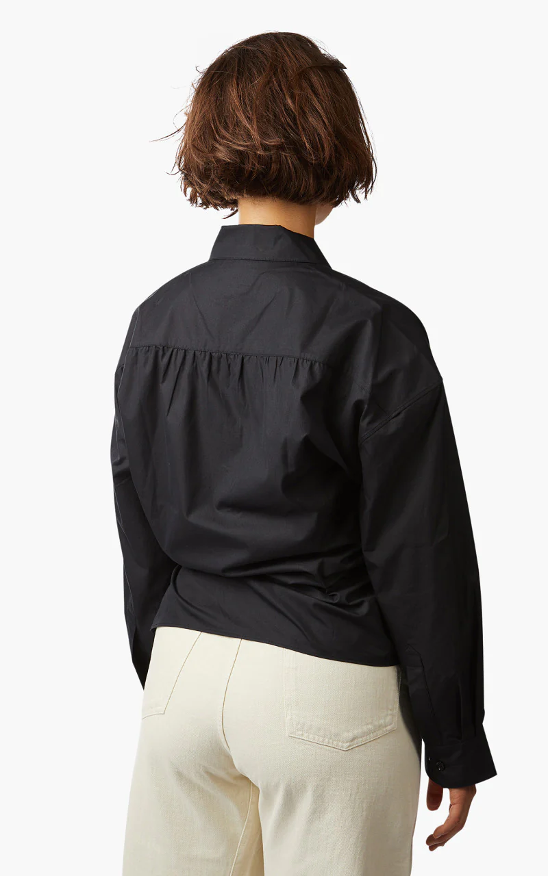 Lemaire Twisted Shirt Cotton Poplin Caviar - Image 6