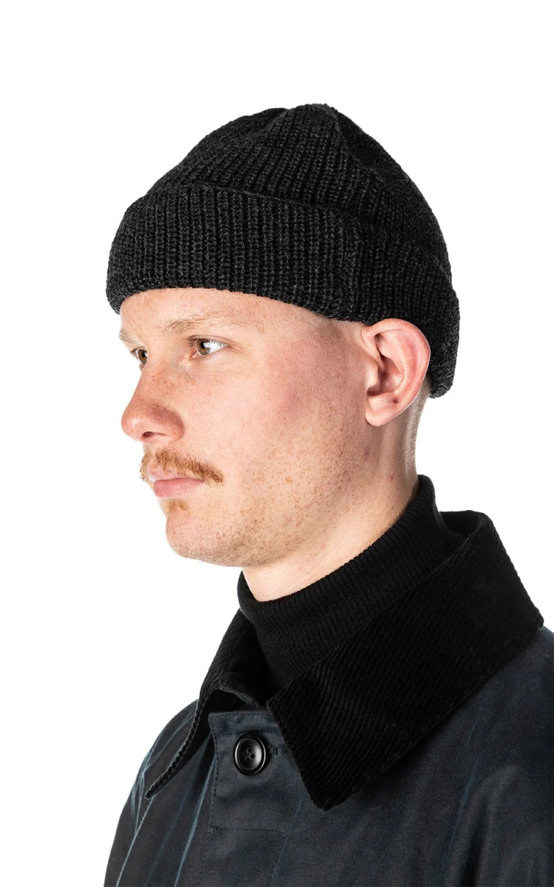 Leuchtfeuer-Strickwaren Borkum Knit Wool Beanie Anthracite - Image 2